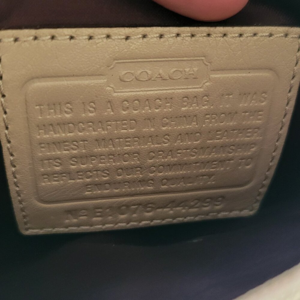 Authentic Coach Op Art Patchwork Leather Swingpac… - image 6